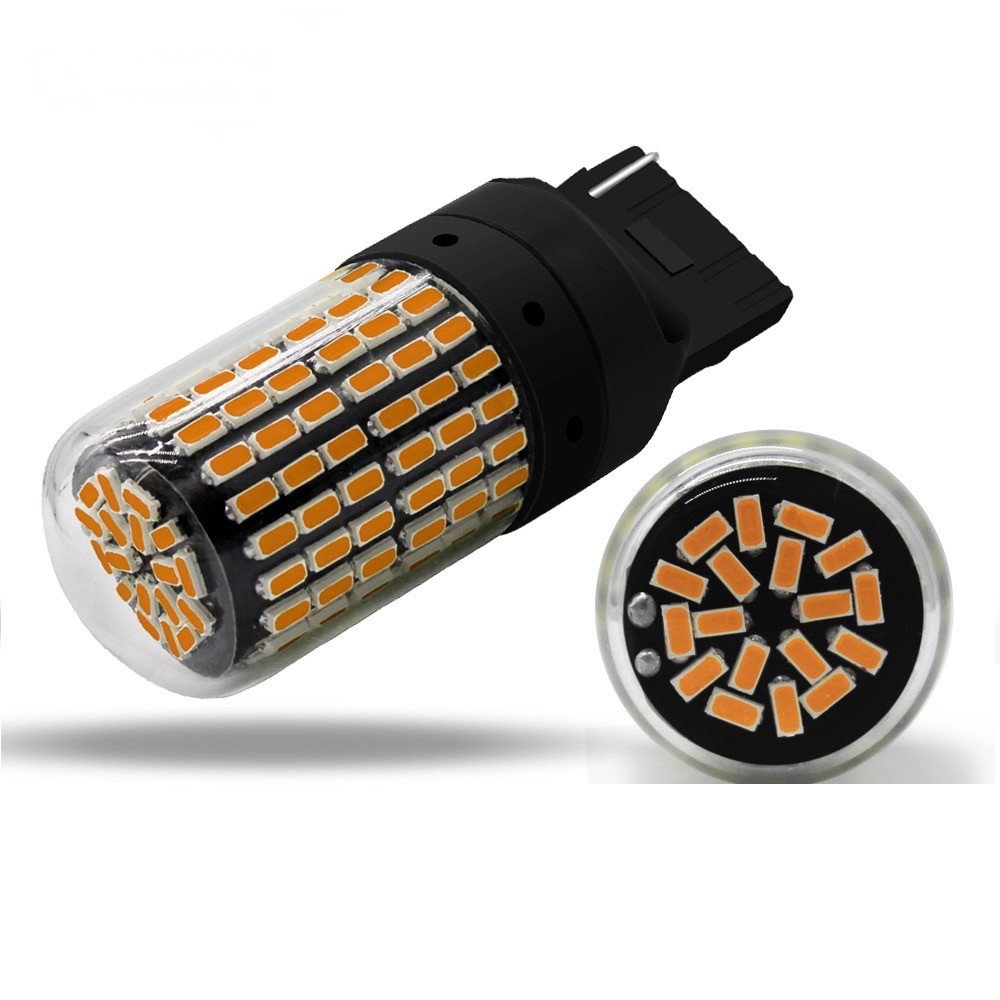 Lampu LED T20 7440 144 LED SUPER BRIGHT BULLAES I Lampu Led Sein Mobil I BOHLAM Sein