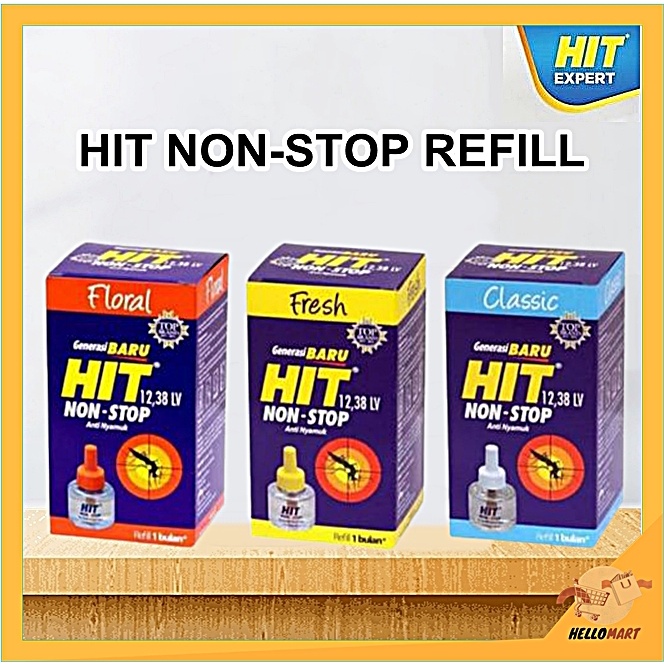 ORIGINAL Hit Elektrik Non Stop Refill 33ml / Hit Anti Nyamuk Electric Refill / HELLOMARTID