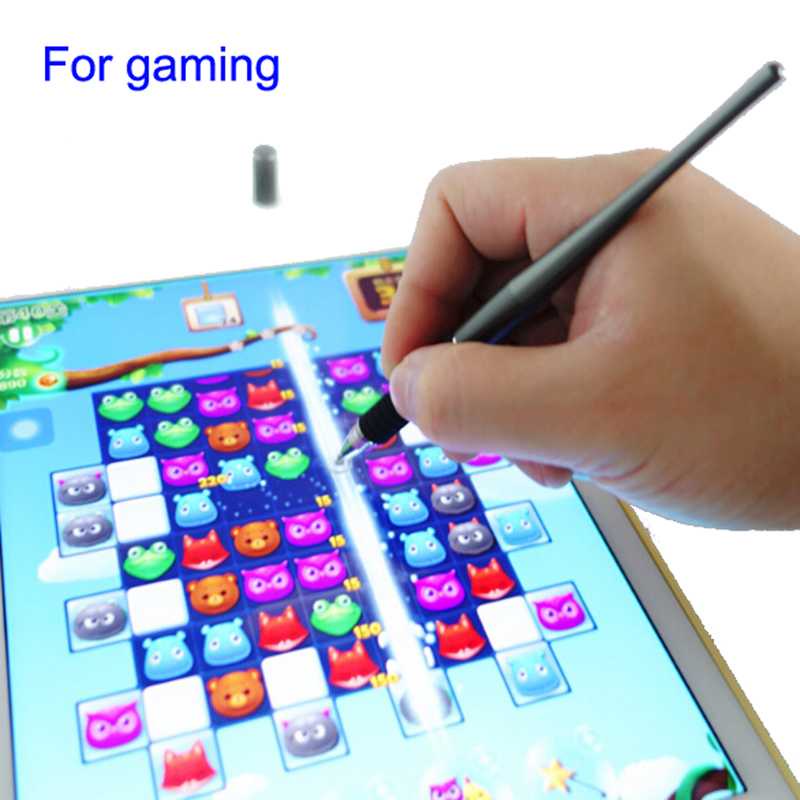 Capacitive Touch Screen Stylus Drawing Pen 2 in 1 / Stylus Pen Pencil Tip Pen Ipad Tab Tablet Laptop Hp Android Samsung Lenovo Universal Capacitive Touch Screen Mini Palm Rejection Menggambar Dwaing / Pulpen Pena Ballpoint Stylus Alumunium Alloy Murah Ori