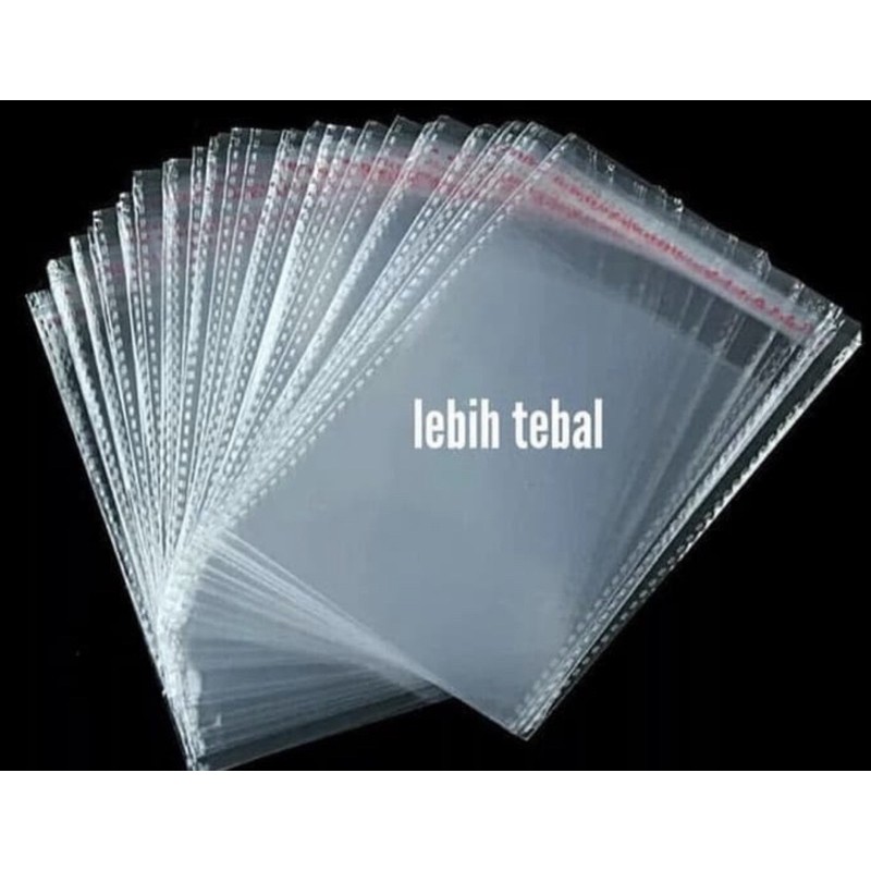 

Tambahan plastik pembungkus parcel opp 45x60cm ketebalan 0'3 mikron