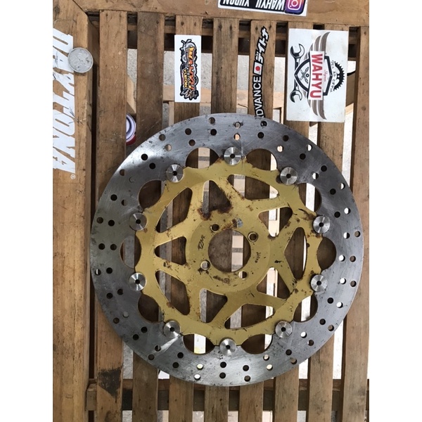 cakram satria 2 tak hiu lumba tzm axio kondisi baru 320mm