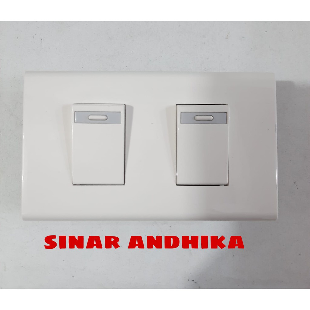 SAKLAR SERI KECIL PUTIH (WIDE SERIES) PANASONIC WEHJ 6802W+WEJ 5531