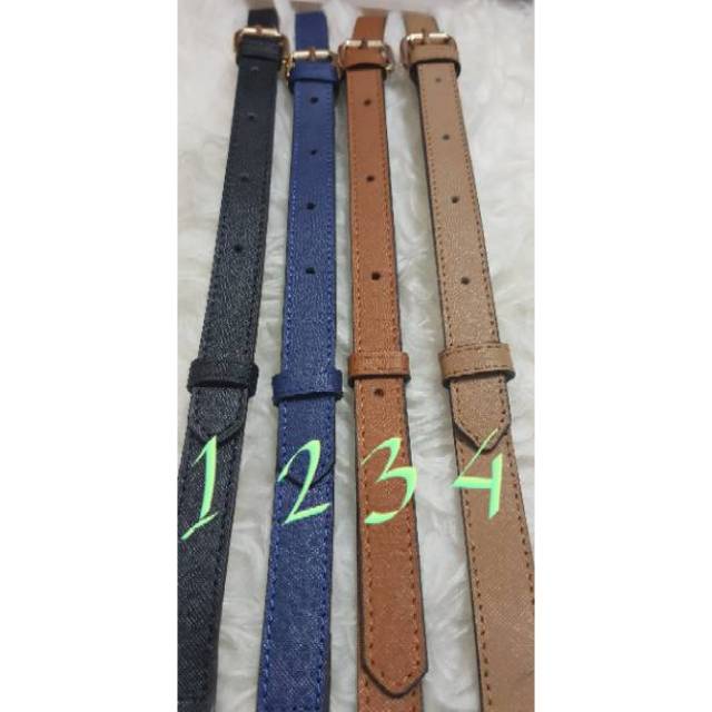 Bag Strap 1.8cm  PU Leather tali Tas panjang  cm strap tas selempang slim