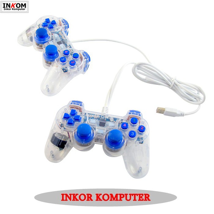 Stick Double gamepad transparan  M-TECH (MT-830S)