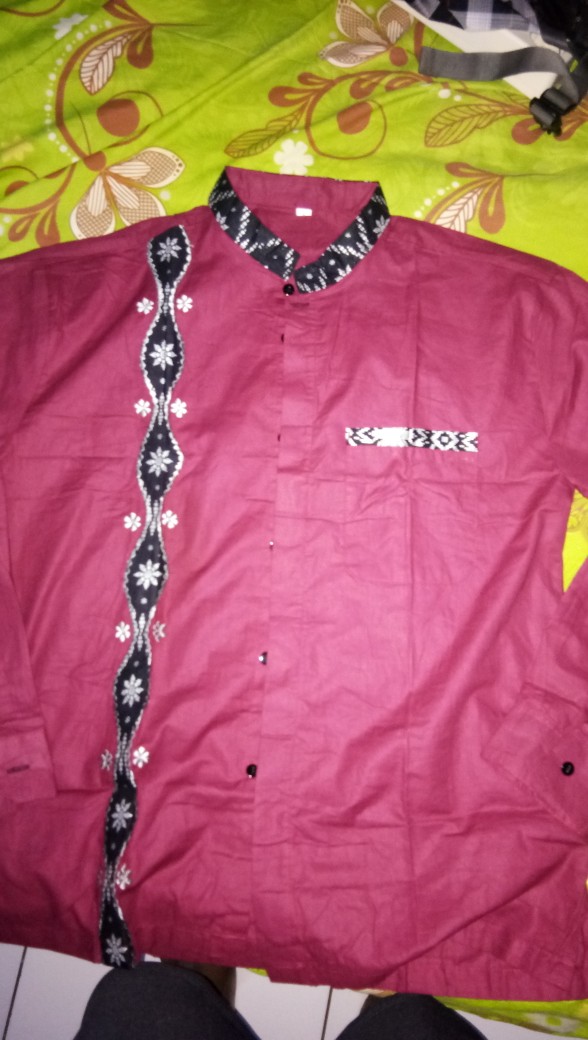 Size M L Xl Xxl Xxxl Bswart Batik Hrb026 Kenongo Hem Pendek Padi Pekalongan M L Xl Batik Pria Murahl