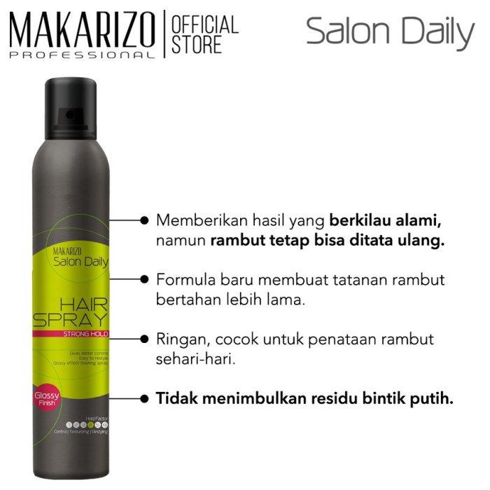 Makarizo Professional Salon Daily Hair Spray Strong Hold 376 ml