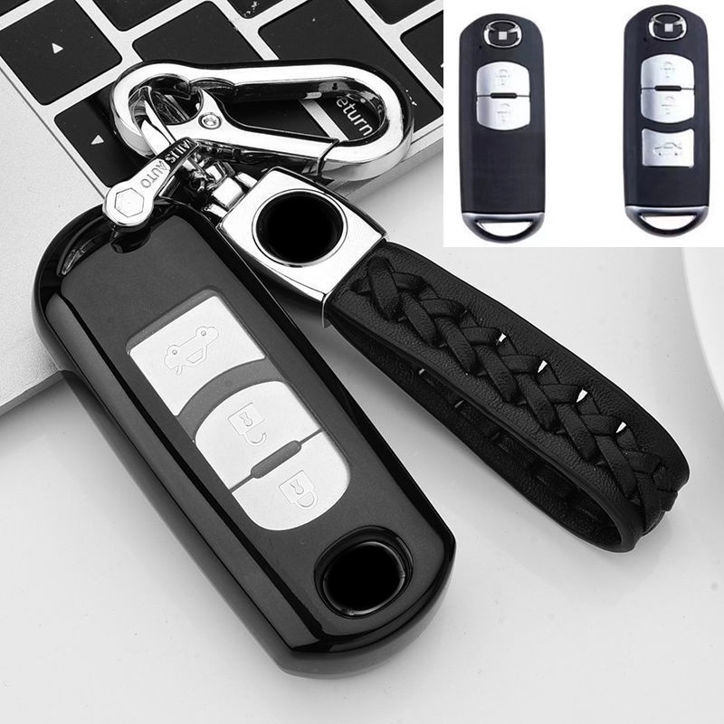 Casing Kunci Mobil Mazda 2 3 6 Axela Atenza CX-5 CX5 CX-7 CX-9 Smart 2 / 3 Tombol Keyless