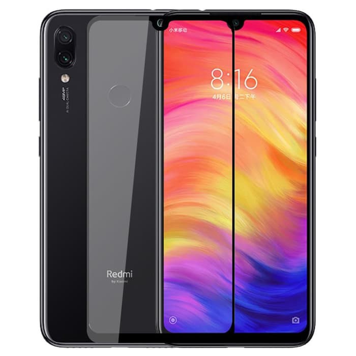 Xiaomi Redmi Note 7 Tempered Glass 6D Full Cover Full Lem