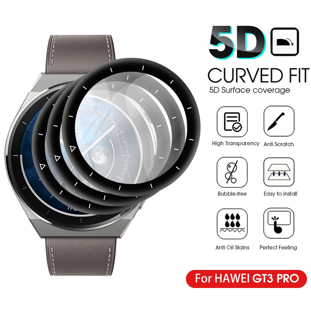 Pelindung Layar Smartwatch Huawei GT3 Pro 43mm 46mm HD Anti Gores