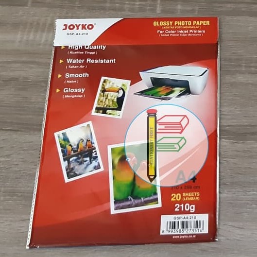 Kertas Foto Glossy Photo Paper Joyko 210gr