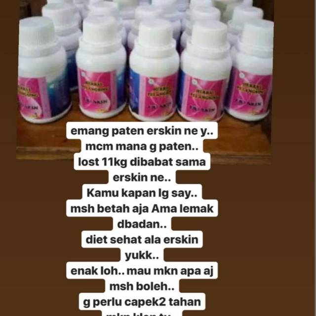 Herbal pelangsing erskin ( original erskin )