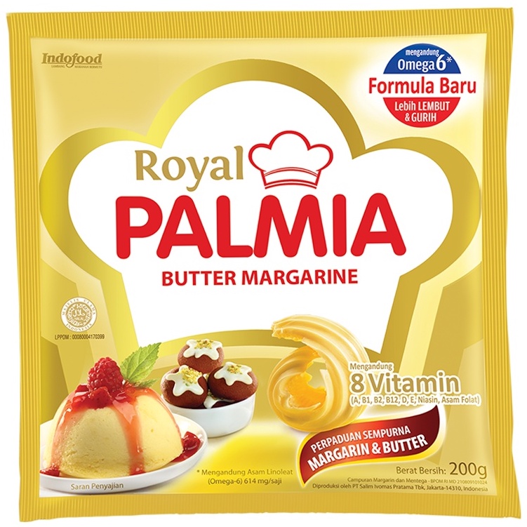 

Royal Palmia Butter Margarine 200gr Perpaduan Sempurna Margarin & Butter