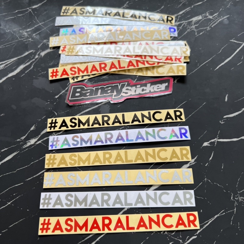 STICKER STIKER ASMARA LANCAR ASMARALANCAR CUTTING