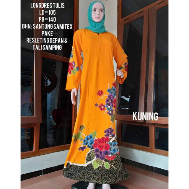 Gamis rumahan batik tulis premium