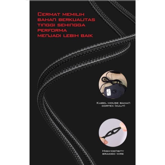 Mouse Pc Game GAMEN GM1500 6400DPI Optical Positioning Technology with 6 Lighting Effects