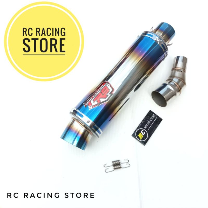 Knalpot Racing R9 MUGELLO Silincer Slip On Ninja250fi - Ninja250 Karbu - R25 - Mt25 - Z250 -New Ninj