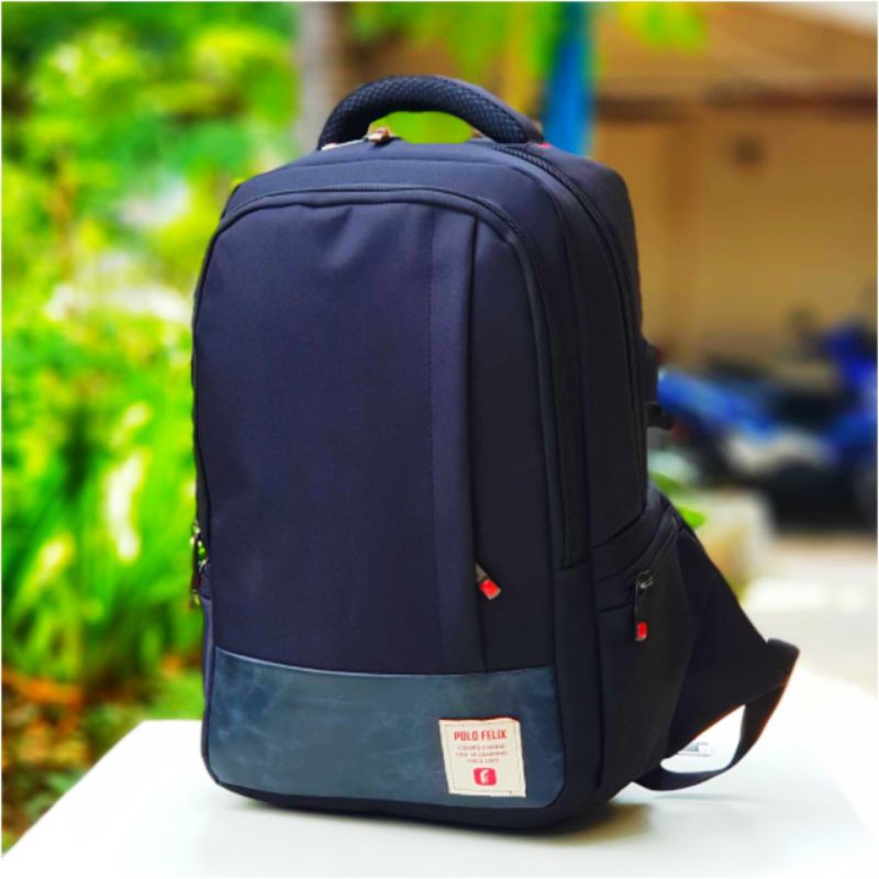 Tas Laptop Ransel canvas 14inc Kapasitas BesarRansel Hitam Kanvas Pria Wanita Tas Punggung Sekolah Pelajar Perguruan Tinggi untuk Remaja Ransel Kasual Mochila Ransel Harian Travel