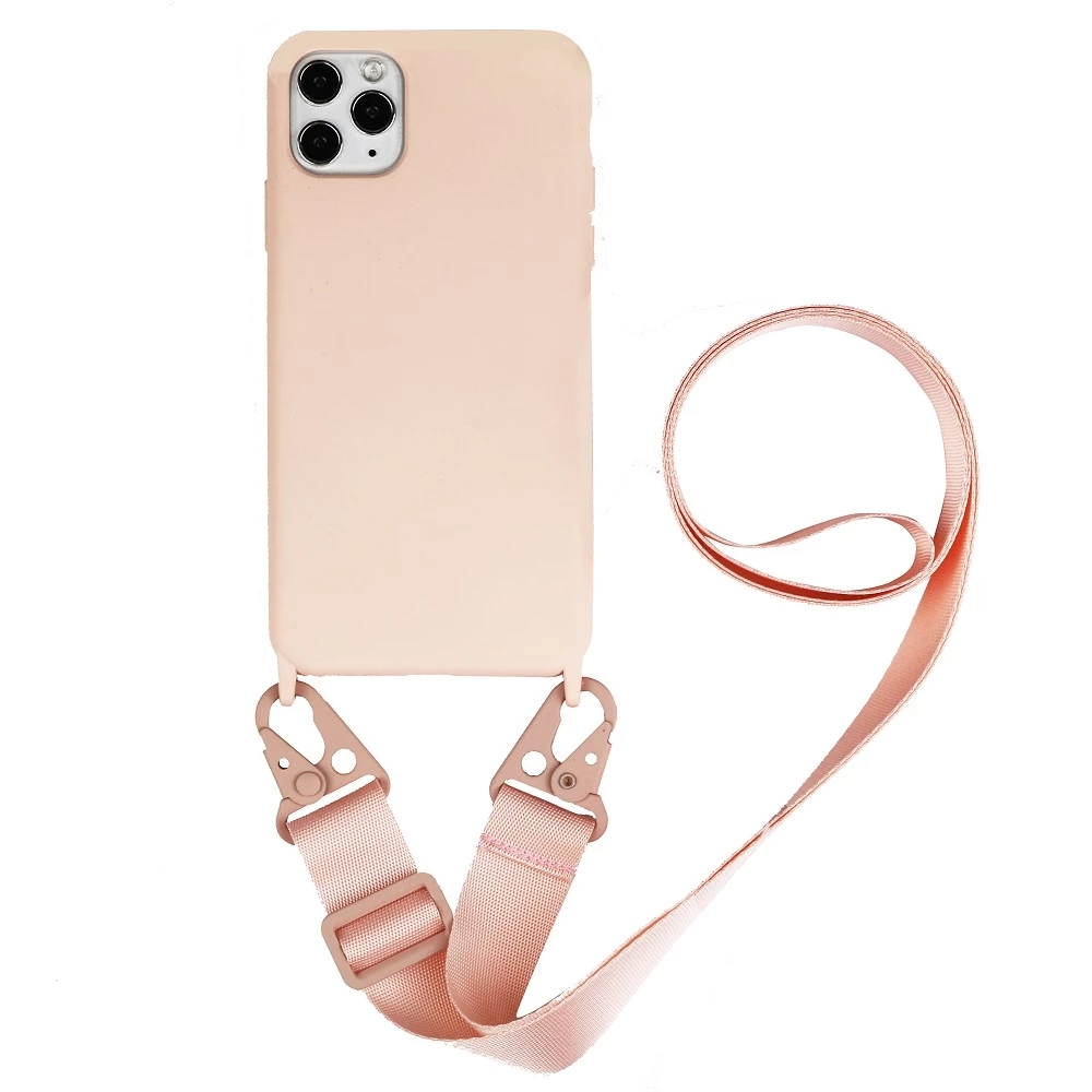 iPhone 13 Pro Max Case Bahan Silikon Cair Dengan Tali Lanyard Untuk Iphone 12 11 Pro Max Xs Xr X 8 7 Plus Se 20