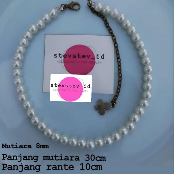 [PRODUK QDE89] kalung mutiara korea pria dan wanita keren EPG