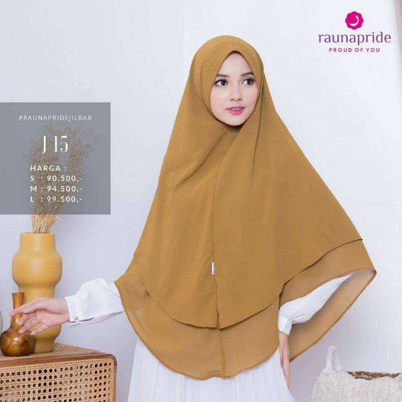 Khimar Syari Original Hijab J 13 - 17 by Rauna Pride|Hijab Syari|Hijab Muslimah|Hijab Instan|Hijab P