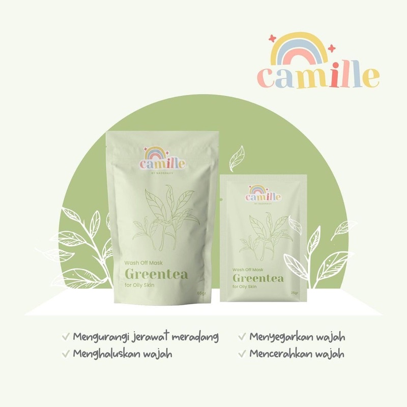 CAMILLE BEAUTY BY NADSHAVV MASKER ORGANIK BPOM 65 GRAM 25 GRAM-(65gr)Camile Grentea