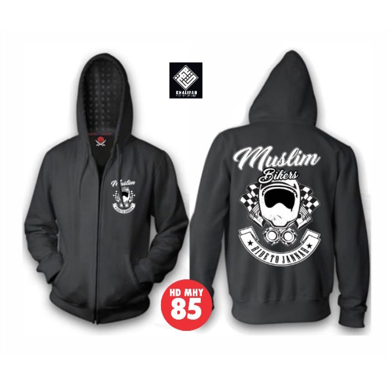JAKET HOODIE DAKWAH ORIGINAL - MUSLIM BIKERS - RIDE