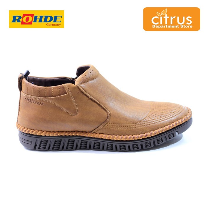 Rohde 5233 Sepatu Semi Boot Pria Warna Camel dan Hitam