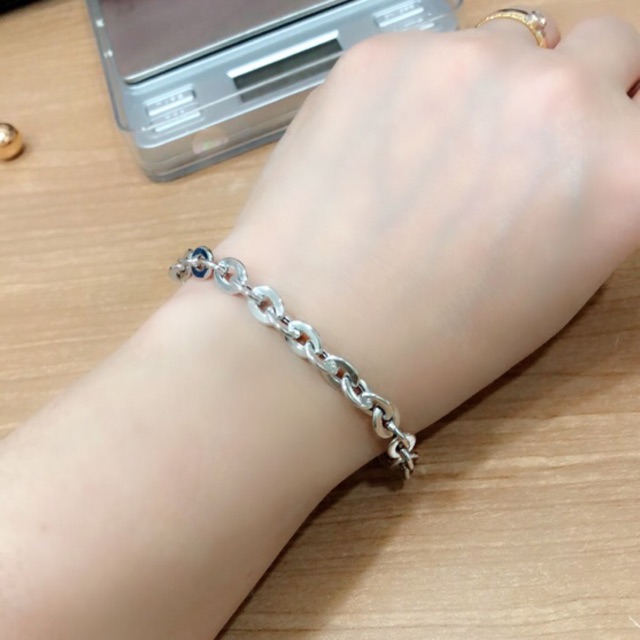 Gelang rantai hollow fancy polos emas putih