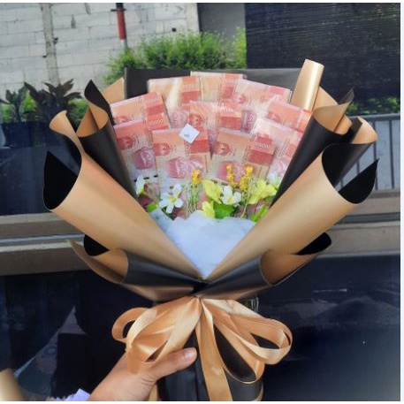 Money Bouquet small isi 3jt - 4jt / buket uang wisuda / buket bunga / buket anniversarry / buket ula
