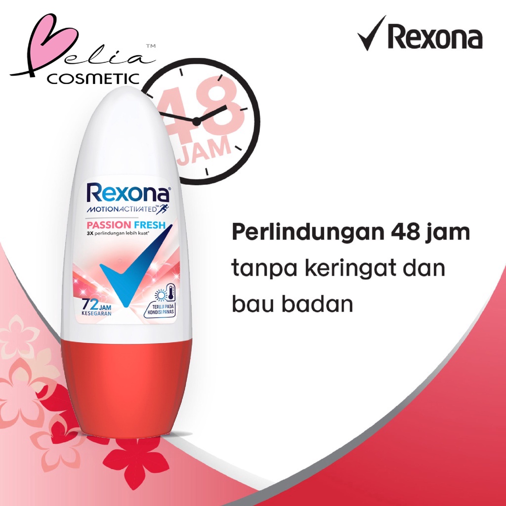 ❤ BELIA ❤ REXONA Deodorant Roll On Penghilang Bau Badan | Women | Men (✔BPOM)