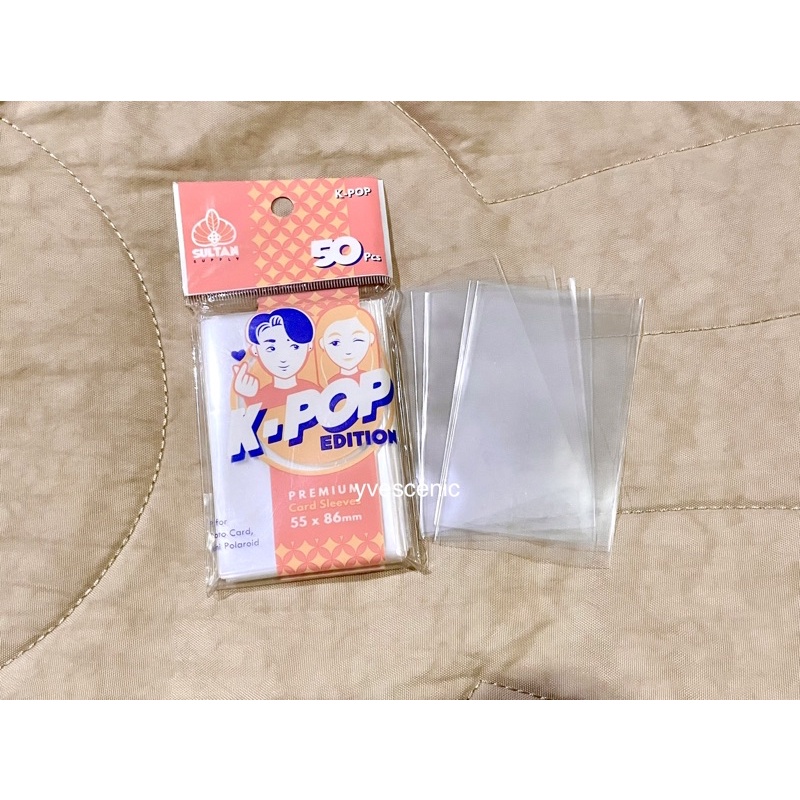 sultan kpop inner sleeves photocard pack / 10 pcs plastik pelindung kertas korea murah aman