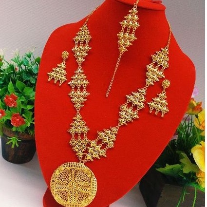 Kalung emas Dubai set anting premium quality