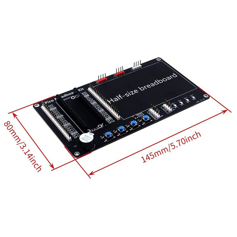 Btsg Raspberry Pi Pico Breakout Breadboard Papan Sirkuit Pengujian Portable Pico Module