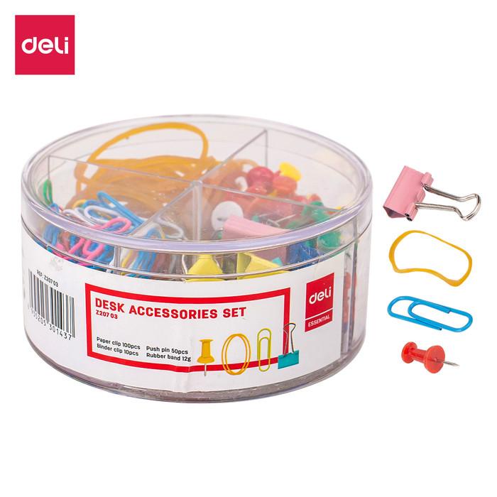 

Klip | Deli Ez20703 Paper Klip-Desk Accessories Set -