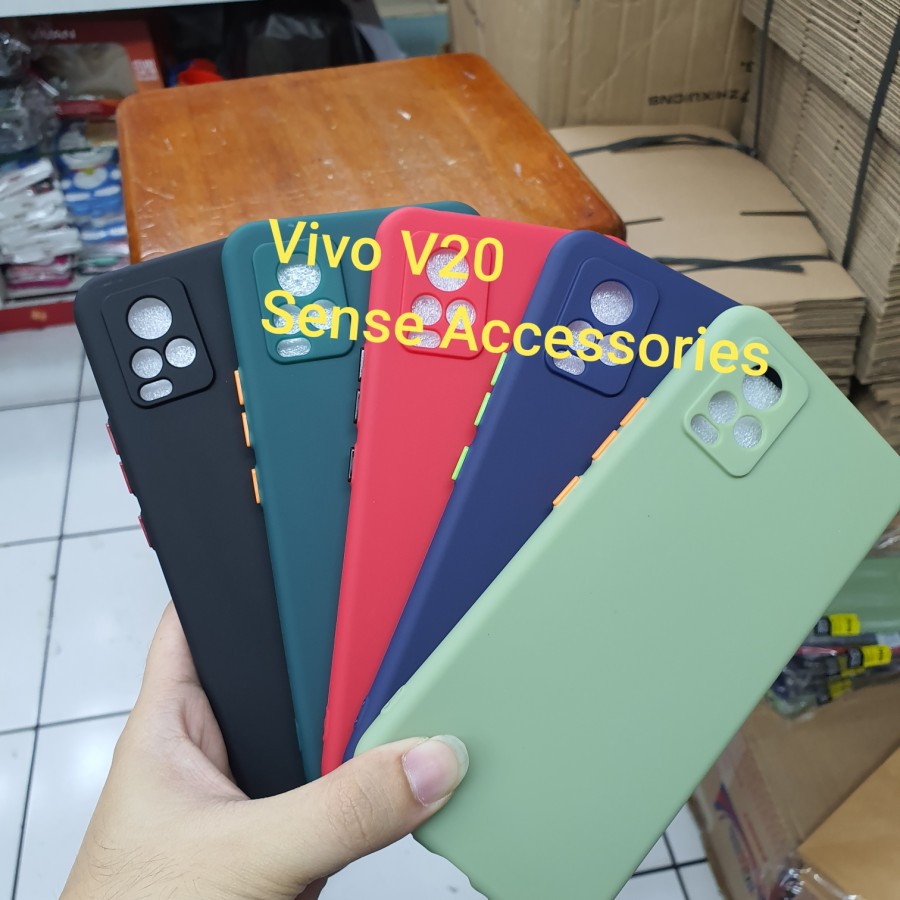 VIVO V20 V20 SE Soft Case Candy Proctector Camera Silicon Warna Premium