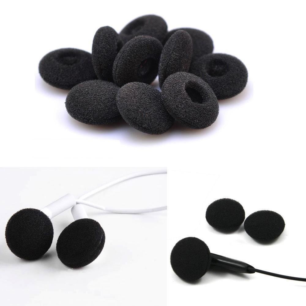 12pcs BUSA HEADSET 1.8cm EARBUD EARPHONES EARPAD SPONGE FOAM COVER - 6 pasang