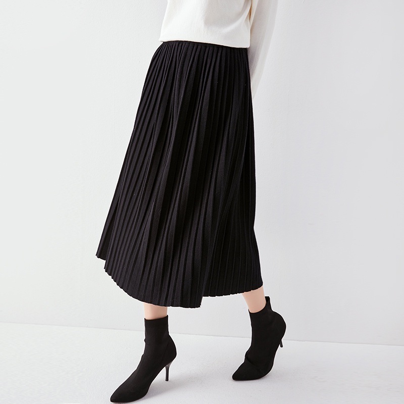 【Elegant】Korean  Elegant Lady Long Skirt 7020