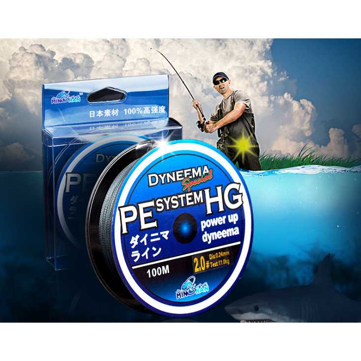 DYNEEMA Senar Benang Tali Pancing Power Up Braid Line 100 Meter - FM10