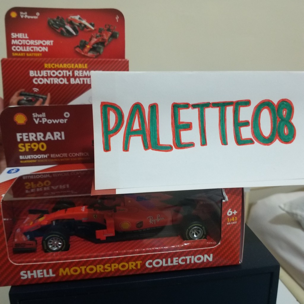 Shell Motorsport Collection Ferrari SF90 F1 + Baterai Bluetooth