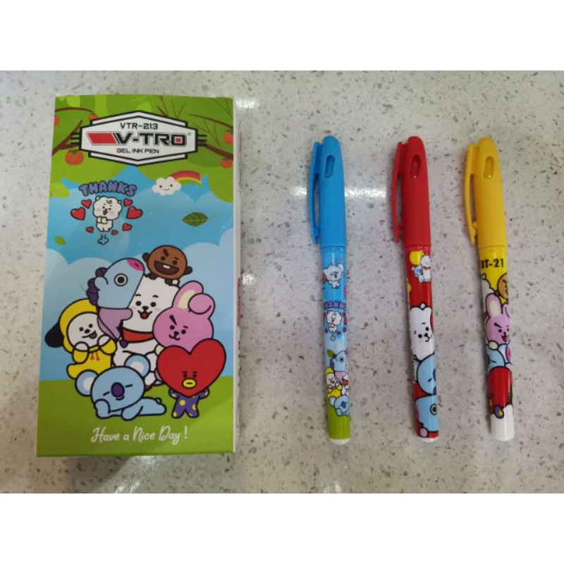 Pen Gel BTS BT21 (1 lusin =12 pcs)