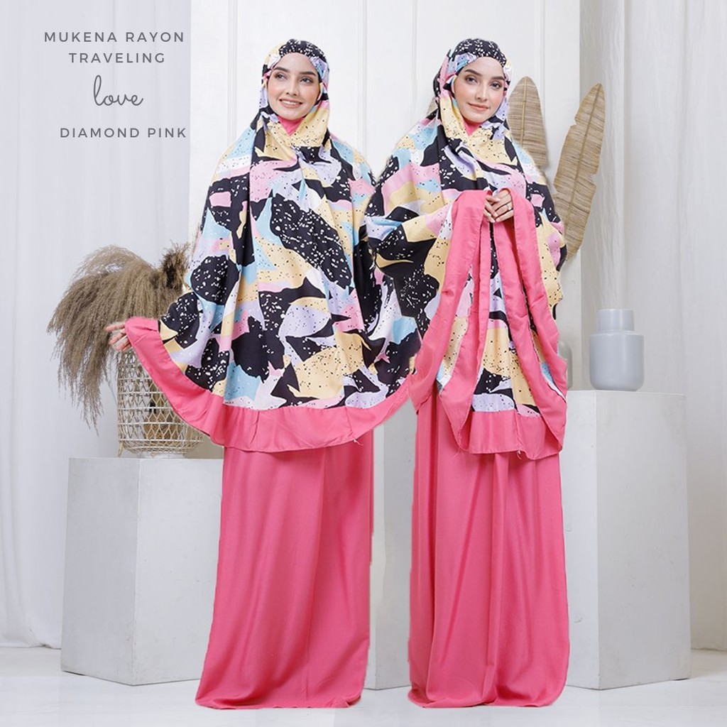 Mukena Dewasa Rayon Traveling Love