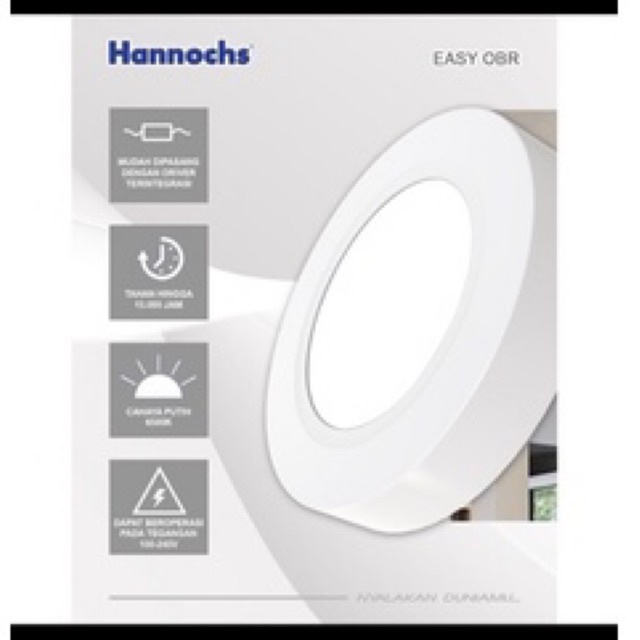 Lampu Downligh Led Outbow Easy OBR 15 Watt/  20 Watt/ 25 Watt Hannochs