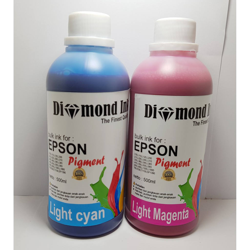 Tinta Pigment Epson Diamond Ink 500ml Best Photo Quality LC &amp; LM