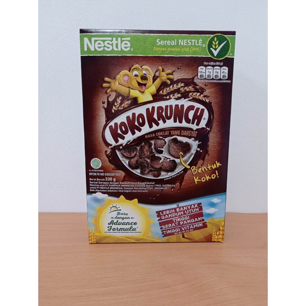 

Nestle Koko Krunch 330gr Sereal Sarapan Gandum Coklat