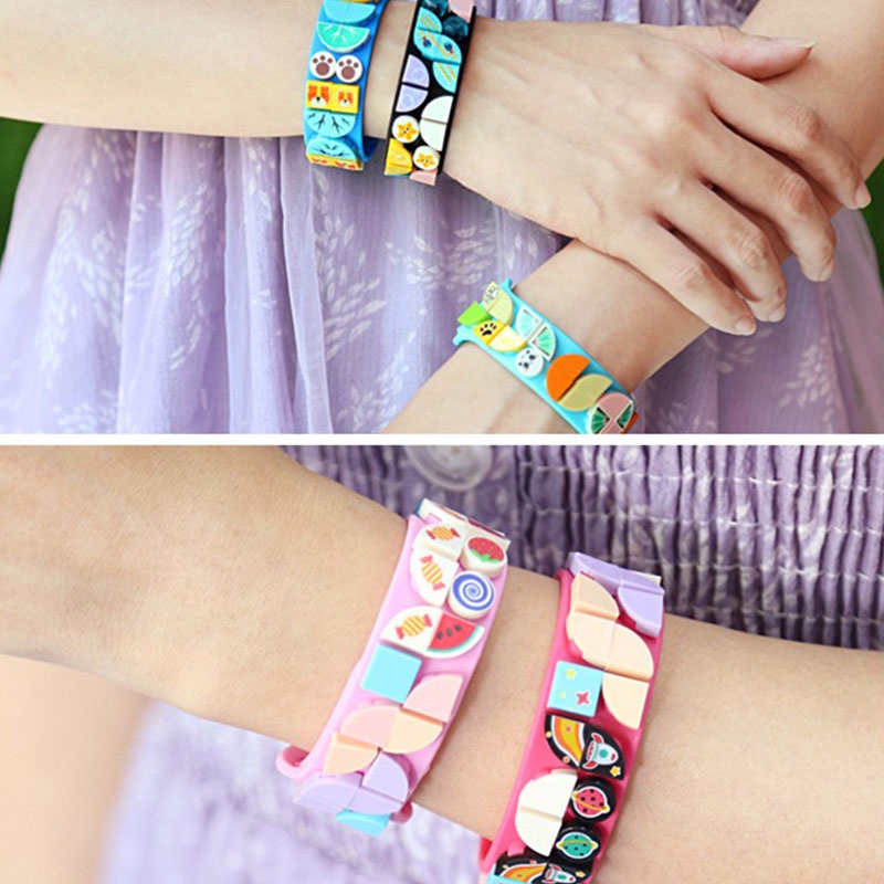 DIY Gelang Lego Blok Bangunan Gelang Couple Silikon Kartun Kreatif