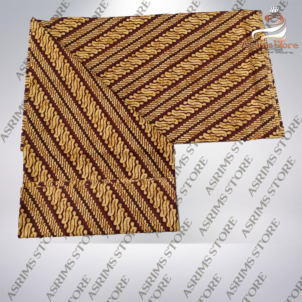 Kain Batik Jogja Jarik Batik Samping Kebat Jogjaan Hitam Putih Santoso AAA Premium Original-4
