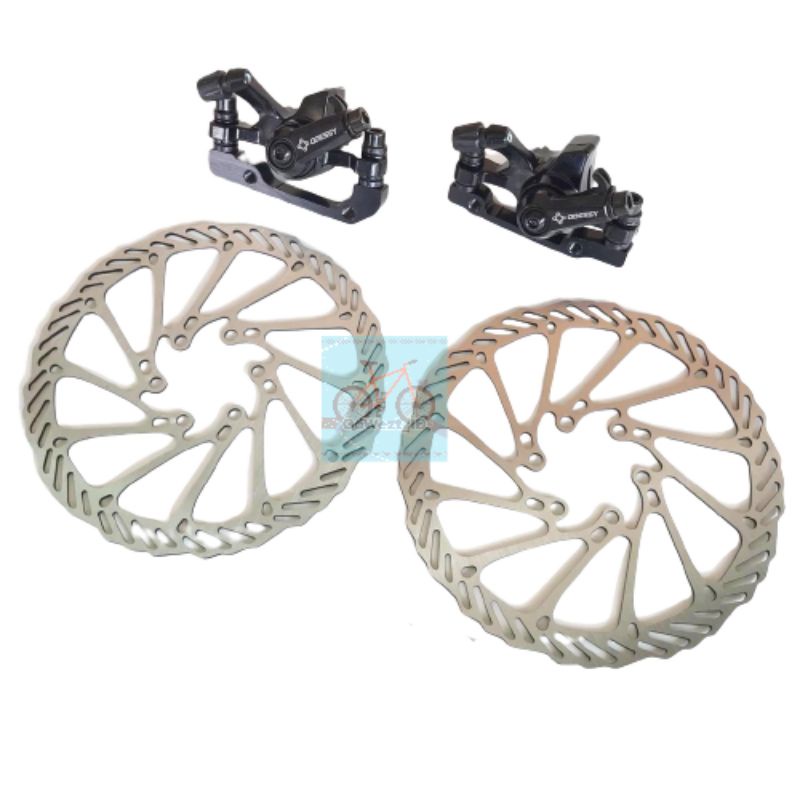 Kaliper Caliper Cakram Sepeda Mekanik Rotor 160mm Disc Brake ODESSY Lipat/MTB/Minion | High Quality