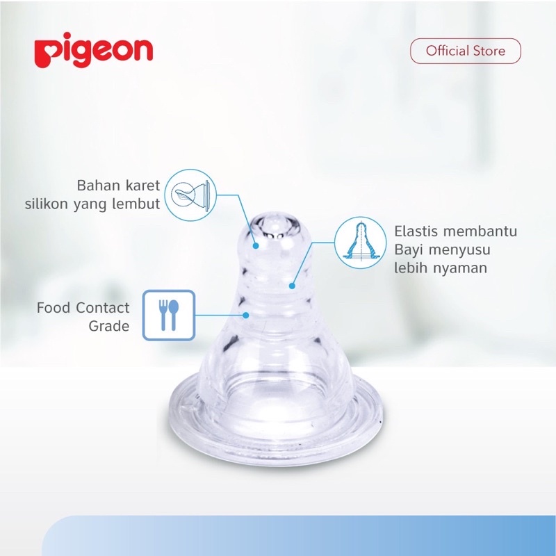 PIGEON Botol Susu Peristaltic Nipple PP RP 50Ml, 120Ml, 240Ml with box