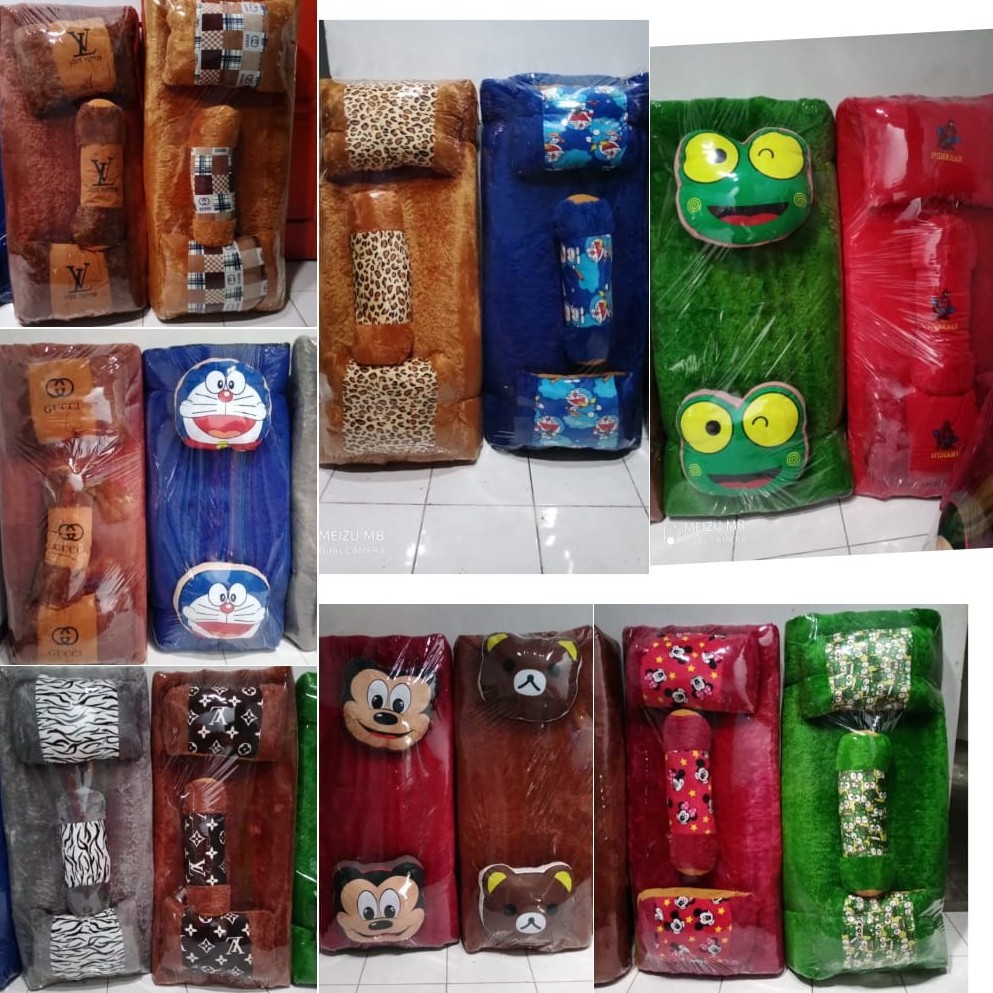 Kasur Bulu Rasfur Karpet Karakter Bantal Boneka Surpet Motif Bulu Lembut Busa Tebal Jumbo Lantai