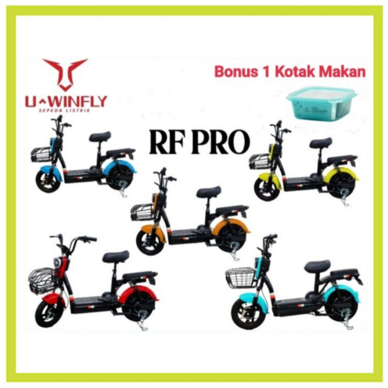 Uwinfly Sepeda Listrik Red Fish 2 Pro RF Pro Electric Bicycle Selis RedFish